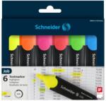 Schneider Textmarker SCHNEIDER Job, varf lat, 6 culori/set - (G, O, V, R, A, R) (S-115096)