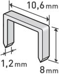 Extol Tűzőgép kapocs profi 8 mm (10, 6×0, 52×1, 2 mm) 1000 db (8852202)