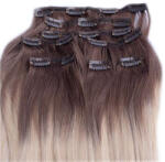HairExtensionShop Csatos Emberi Póthaj Standard Ombre Színben 40cm (Szín #OMBRE) (RC40OM)
