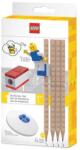 LEGO® Grafitceruza szett, HB, hegyezővel, radírral, mini figurával, LEGO (52053) - molnarpapir