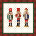 Ambiente Karácsonyi Diótörő papírszalvéta 33x33cm, 20 db-os - Three Nutcrackers