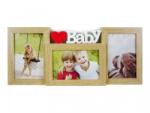  Fényképtartó Baby 3db 10x15cm-es képhez fenyő (CQ628)