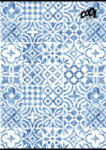 Victoria Füzet, tűzött, A4, kockás, 80 lap, COOL BY VICTORIA "Mediterrain patterns