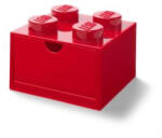 LEGO Tárolódoboz íróasztalra, fiókos, LEGO "Brick 2x2", piros (40201730)