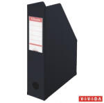 Esselte Iratpapucs, PVC/karton, 70 mm, összehajtható, ESSELTE, Vivida fekete