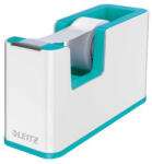 Leitz Ragasztószalag-adagoló, asztali, feltöltött, LEITZ "Wow", fehér-jégkék