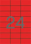 APLI Etikett, 70x37 mm, színes, APLI, piros, 2400 etikett/csomag - toptoner