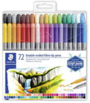 STAEDTLER Rostirón készlet, 0, 8/3, 0 mm, kétvégű, STAEDTLER® "3200", 72 különböző szín