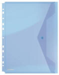 DONAU Irattartó tasak, A4, PP, patentos, lefűzhető, DONAU, kék