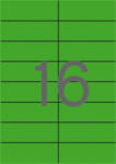 APLI Etikett, 105x37 mm, színes, APLI, zöld, 320 etikett/csomag