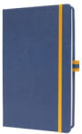 Sigel Jegyzetfüzet, exkluzív, A5, vonalas, 88 lap, keményfedeles, SIGEL "Linescape", kék-sárga