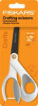 Fiskars Olló, általános, tapadásmentes, 21 cm, FISKARS "Titanium", fehér