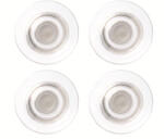 Nobo Erős mágnes, 4 db, üvegtáblákhoz, NOBO, átlátszó