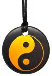 R. M. ékszer Shungit medál Yin Yang kerek 30mm (024549)