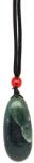 R. M. ékszer Achát moha medál zsinóron 3-4cm (022283)