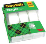 3M Ragasztószalag, adagolón, kézi, 19 mm x 7, 5 m, 3M SCOTCH "Magic Tape 810", 2+1