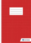 Victoria Spirálfüzet, A4, kockás, 70 lap, VICTORIA PAPER