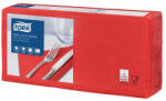 Tork Szalvéta, 1/4 hajtogatott, 3 rétegű, 32, 5x32, 8 cm, Advanced, TORK "Soft Lunch", vörös
