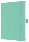 Sigel Jegyzetfüzet, exkluzív, A5, vonalas, 96 lap, keményfedeles, SIGEL "Jolie", mentazöld