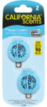 California Scents Autóillatosító, mini diffúzer, 2*3 ml, CALIFORNIA SCENTS "Fresh Linen