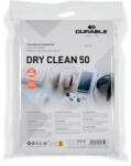 DURABLE Tisztítókendő, képernyőhöz, 50 db, DURABLE "DRY CLEAN 50", fehér