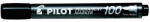 Pilot Alkoholos marker, 1 mm, kúpos, PILOT "Permanent Marker 100", fekete