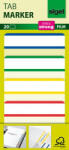Sigel Jelölőcímke, megerősített, fehér szélű, 50x38 mm, 4x5 db, SIGEL, vegyes színek