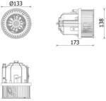 MAHLE Vnútorný ventilátor MAHLE AB 337 000P (AB 337 000P)