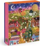 Galison - Puzzle Spooky Village metalické puzzle - 1 000 piese