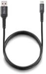 NGS Cablu USB 2.0 A tata - USB-C, NGS KNOT-AC, 1m, 12W, negru (CABLE-USB/USBC-KNOTAC/1-NGS)