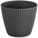Prosperplast Ghiveci de flori SPLOFY ECO WOOD antracit 21, 8 cm