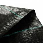  Gyomnövényes szőtt PP fekete UV, 90g, 1, 1 x 100m