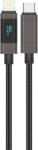 FONENG XS05 PD27W Cablu USB-C către Lightning, 1, 2 m (negru)