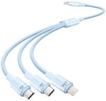 Vention USB 2.0 A la 3in1 3A cablu Vention CTPLG 1.5M (albastru)