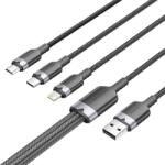 Vention Cablu USB 2.0 A masculin la 3-in-1 USB-C, Lightning și Micro-B masculin Vention 3A CTPBG 1, 5m
