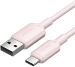 Vention Cablu USB 2.0 A la USB-C 3A Vention CTQPF 1M (roz)