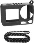 Sunnylife Carcasă din silicon Sunnylife OA5-BHT885-D cu curea pentru ACTION 5 PRO (negru)