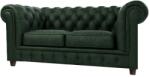 ROPEZ Тъмнозелен кадифен диван 184 cm Cambridge - Ropez (Cambridge Sofa 2os. tk. Riviera 38 nogi brąz)