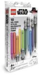 LEGO® Zseléstoll készlet, 0, 7 mm, fénykard, LEGO "Star Wars", 10 különböző szín (L53116) - tintasziget
