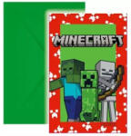 Minecraft Minecraft: Meghívó borítékkal - 6 db-os (236464)