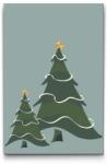 Festés számok szerint - Karácsonyfák Méret: 20x30cm, Keretezés: Műanyagtáblával