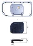 MAHLE Filtru hidraulic, cutie de viteze automata MAHLE HX 158D1 (HX 158D1)