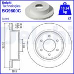 DELPHI Brzdový kotúč DELPHI BG9600C (BG9600C)