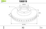 VALEO Disc frana VALEO 186819 (186819) - automobilus