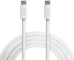  Notebook töltőkábel - adatkábel - Type-C / Type-C - fehér - 1 m - 5 A - 240 W (55555WH-1)