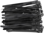 TOYA Legătură de cablu detașabilă 7, 6 x 150 mm neagră (100 buc) (YT-70672)