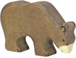 Holztiger Fa játék állatok - barna medve, legelő