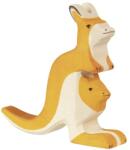 Holztiger Fa játék állatok - kenguru kölykével
