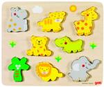 Goki Fa kirakó kiemelkedő figurákkal, vadállatok