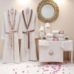  Set Halate Lux - 16 Piese, Bumbac 100% Premium, Ultra-Absorbant pentru El si Ea, Culoare Bordo Prosop